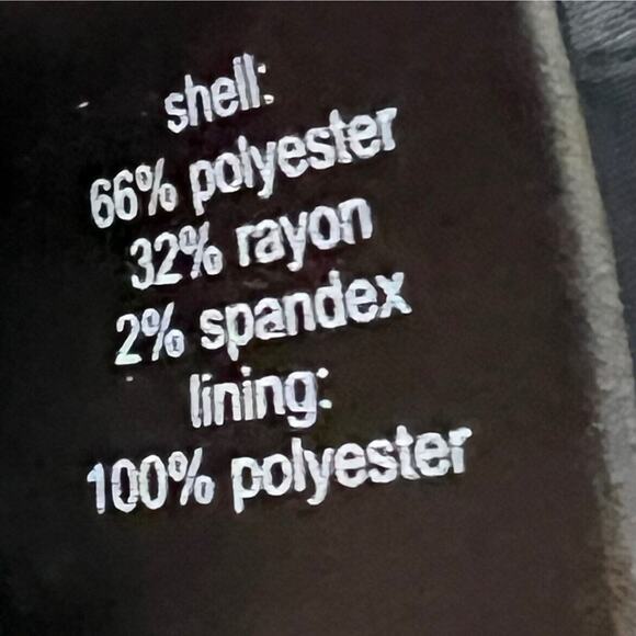 The Limited Womens Blazer Medium Navy Striped Short Zip Front Career - Picture 6 of 6